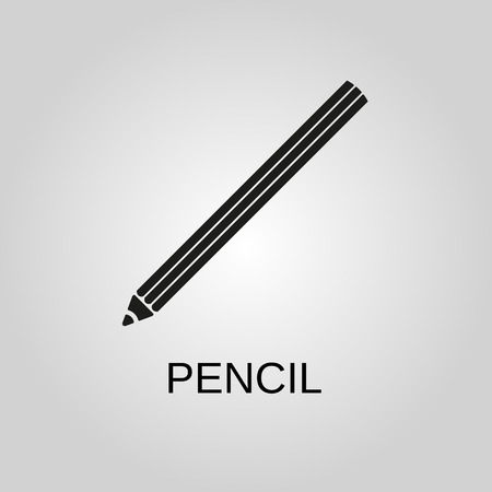 Pencil icon. Pencil symbol. Flat design. Stock - Vector illustrationのイラスト素材