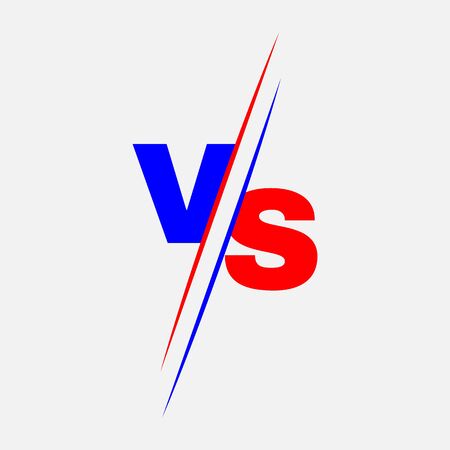 VS letters for sport, game, fight, battle, match. Versus Stock - Vector illustrationのイラスト素材