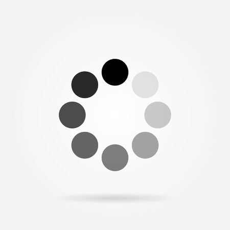 The loading icon. Buffering, download symbol. Stock - Vector illustrationのイラスト素材