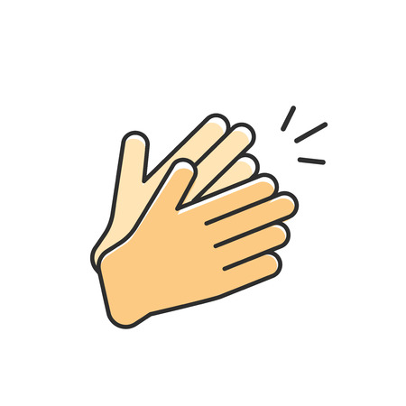 Abstract target icon with arrow in center of aim, hand with pointer finger, vector illustration design isolated on white backgroundのイラスト素材