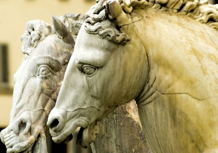 nepturno's fountain,florenceの写真素材
