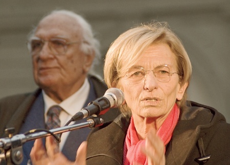 Emma bonino in an election poll, march 2011. she has running for the regional goverment of Lazioのeditorial素材