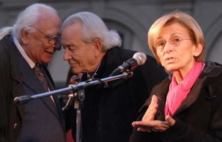 Emma bonino in an election poll, march 2011. she has running for the regional goverment of Lazioのeditorial素材