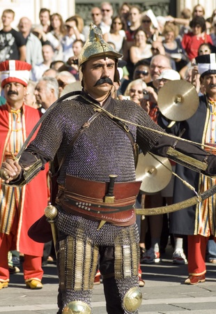 Traditional turkish Army, in milan, Italy, november 2010のeditorial素材