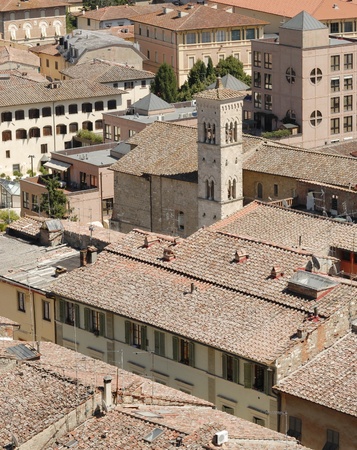 Rural city of tuscanyの写真素材