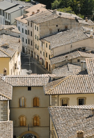 Rural city of tuscanyの写真素材