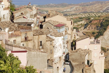 a rural village of italyの写真素材