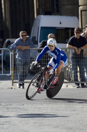 UCI road world championships  Tuscany 2013  Individual time trial  Women Juniors Argentina,Natasha Jaworsky  Note  the identification of athletes has been based on the order of departure  may not be exact even though the attention givenのeditorial素材