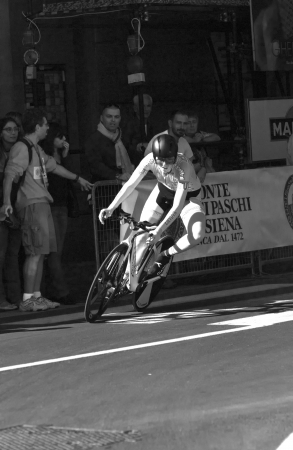 UCI road world championships  Tuscany 2013  Individual time trial  Women Juniors Rasa psite, Lithuania  Note  the identification of athletes has been based on the order of departure  may not be exact even though the attention givenのeditorial素材