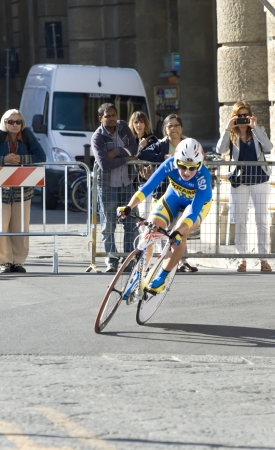UCI road world championships  Tuscany 2013  Individual time trial  Women Juniors Gerard Helene, France note  the identification of athletes has been based on the order of departure may not be exact even though the attention givenのeditorial素材