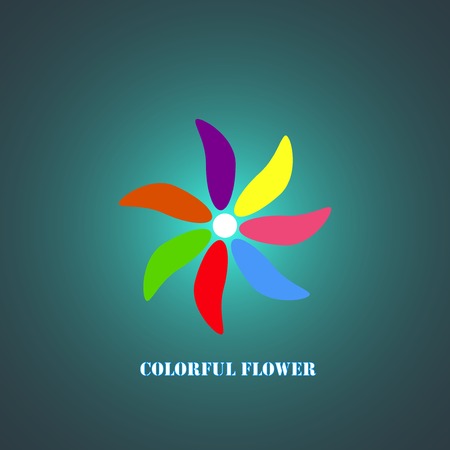 Colorful flower icon design. Vector illustrationのイラスト素材