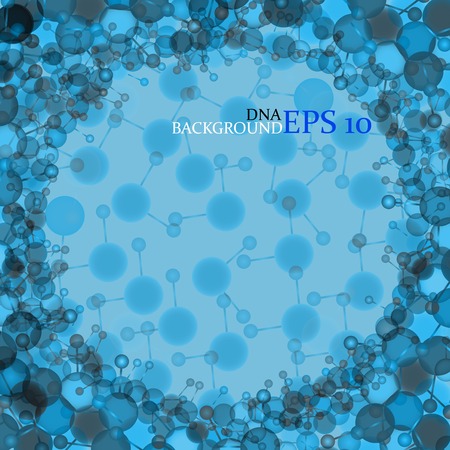 Molecule structure. DNA. Abstract background. Vector illustrationのイラスト素材