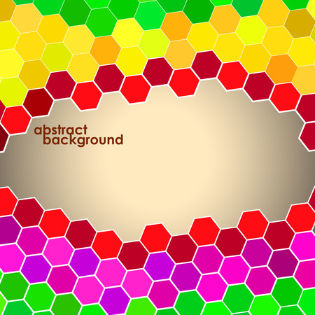 Abstract geometric colorful background from polygons. Vector illustration.のイラスト素材