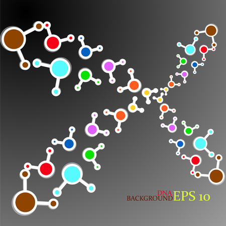 Molecule DNA. Abstract backgroundのイラスト素材