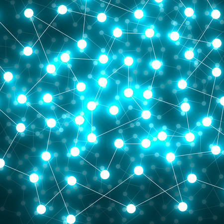 Abstract background with glow and light magic neon. Vector illustration.のイラスト素材