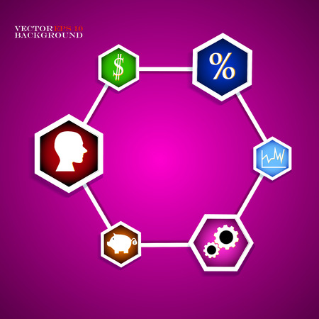 Modern Design. Infographic design on the  background. Vector illustration. のイラスト素材