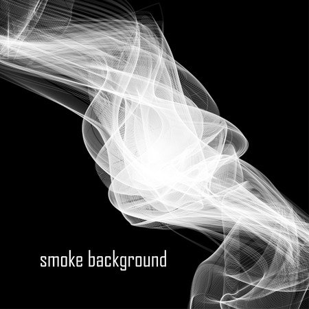 Abstract smoke isolated on black.  Vector illustration. Eps 10のイラスト素材