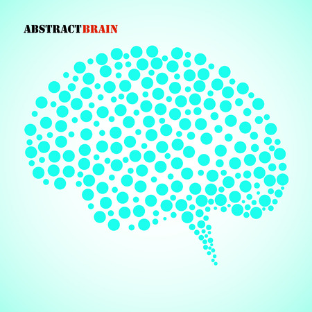Abstract colorful brain human. Vector illustration. のイラスト素材