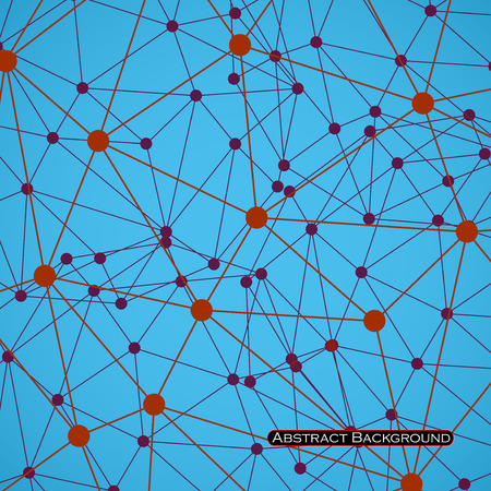 Abstract polygonal sphere background. Futuristic style card. Vector illustration. のイラスト素材