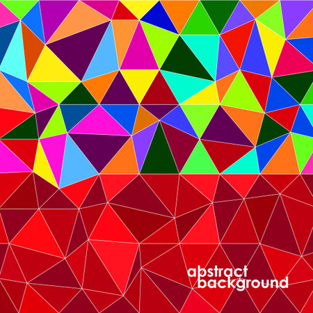 Abstract  geometric colorful background from triangles. Vector illustration. のイラスト素材