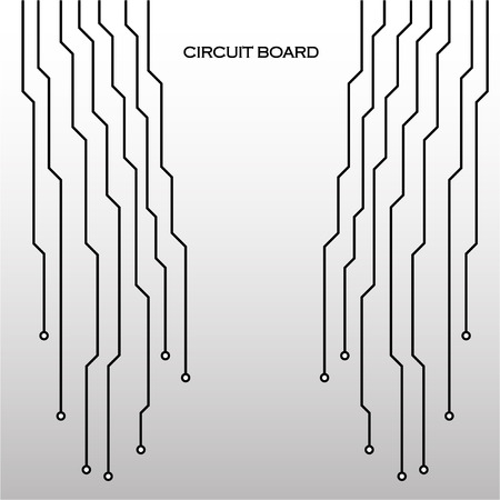 Circuit board. Abstract background. Vector illustration.のイラスト素材