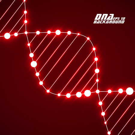 Neon dna spiral Abstract background. のイラスト素材