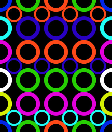 Colorful seamless pattern with circles.のイラスト素材