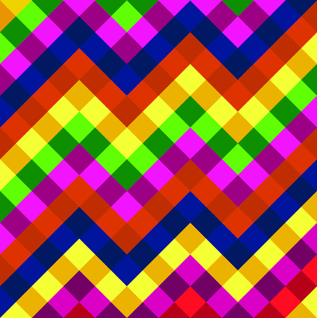 Colorful geometric abstract background with squares. のイラスト素材