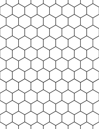 Seamless wallpaper pattern. Modern stylish texture. Background in the form of hexagons. Vector...
