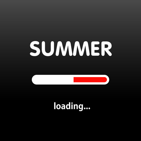 Summer is loading. Vector illustration.のイラスト素材