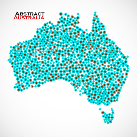 Abstract map of Australia. Vector illustration.のイラスト素材