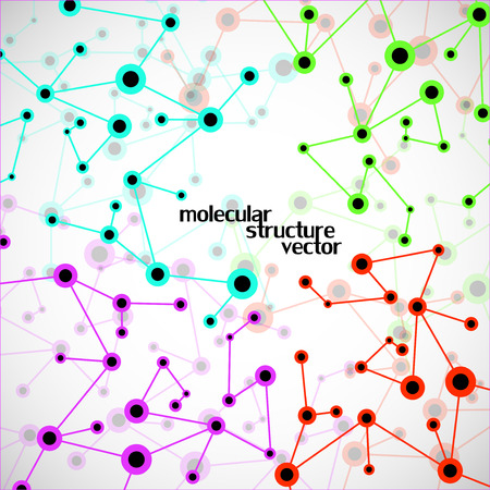 Molecule structure. DNA. Abstract background. Vector illustration. Eps10のイラスト素材