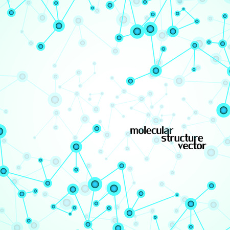 Molecule structure. DNA. Abstract background. Vector illustration. Eps10のイラスト素材