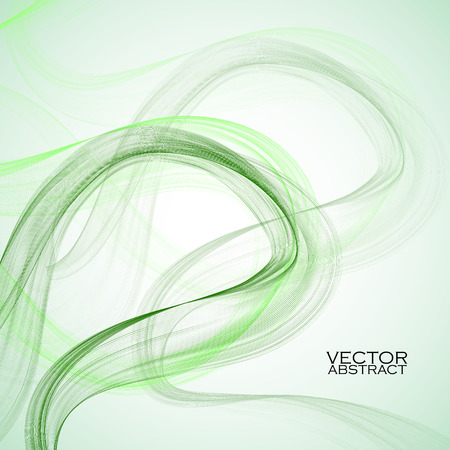 Abstract colorful waves on white background. Vector illustration. Eps 10のイラスト素材