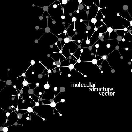 Molecule structure. DNA. Abstract background. Vector illustration. Eps10のイラスト素材