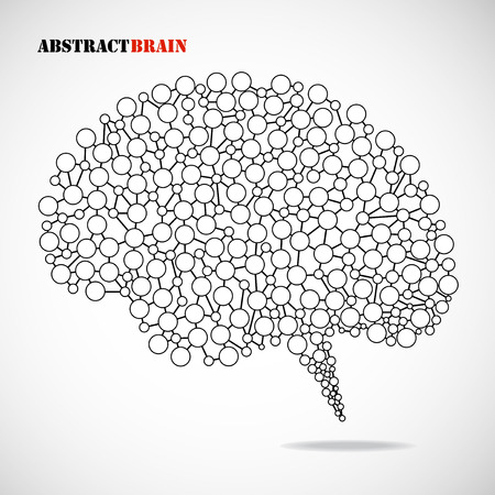 Abstract  brain human. Molecular structure. Vector illustration. Eps 10のイラスト素材