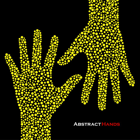 Abstract handsのイラスト素材