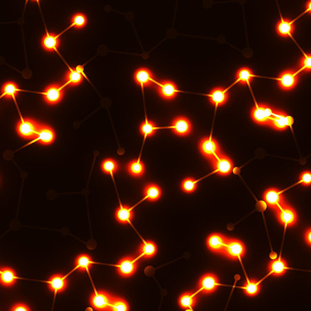 Molecule DNA glowing. Abstract background. Vector illustration. Eps10のイラスト素材