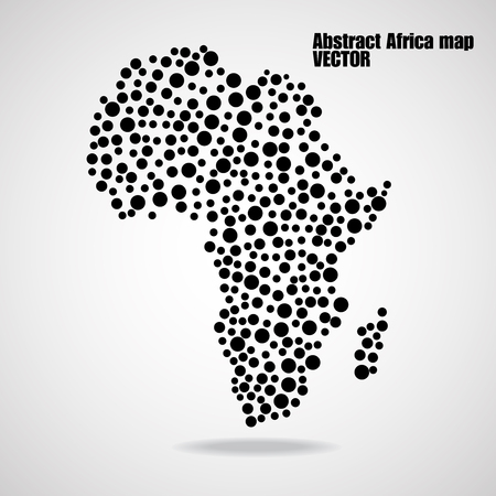 Abstract Africa map.のイラスト素材