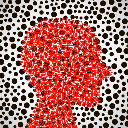 Abstract human head.のイラスト素材