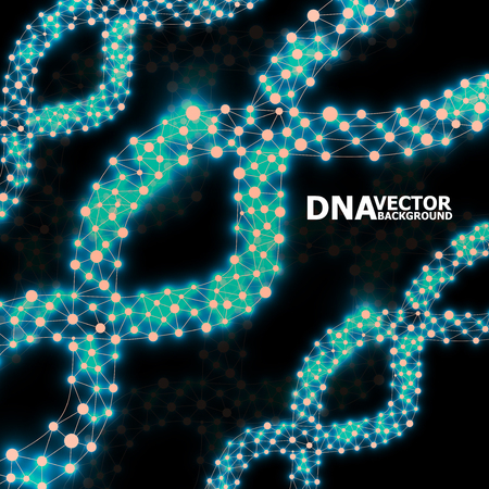 Abstract DNA spiral, molecule structure. Vector illustration. Eps 10のイラスト素材