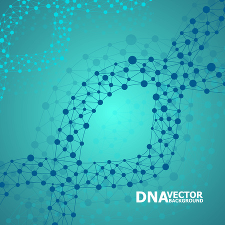 Abstract DNA spiral, molecule structure. Vector illustration. Eps 10のイラスト素材