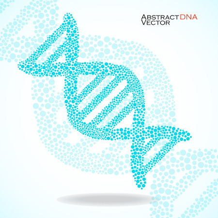 Abstract DNA, molecular structure. Vector illustration. Eps 10のイラスト素材