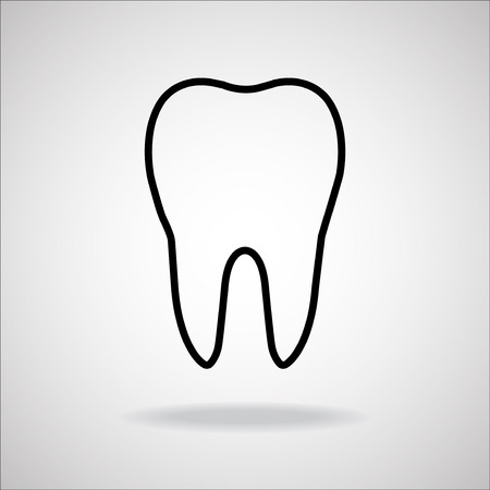 Tooth Icon. Vector illustration. Eps 10のイラスト素材