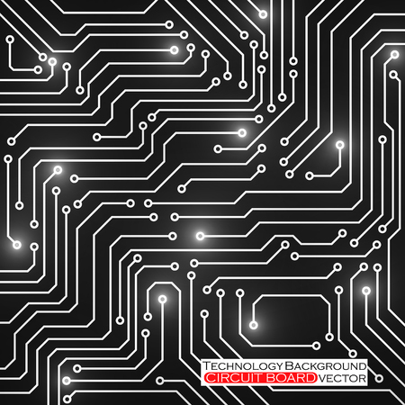 Circuit board, technology background, vector illustrationのイラスト素材