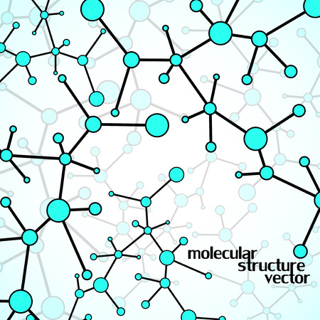 Molecular structure. DNA. Colorful background, vector illustration,のイラスト素材