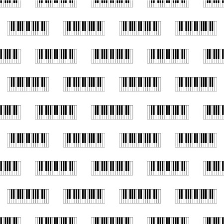 Seamless wallpaper pattern with piano keysのイラスト素材