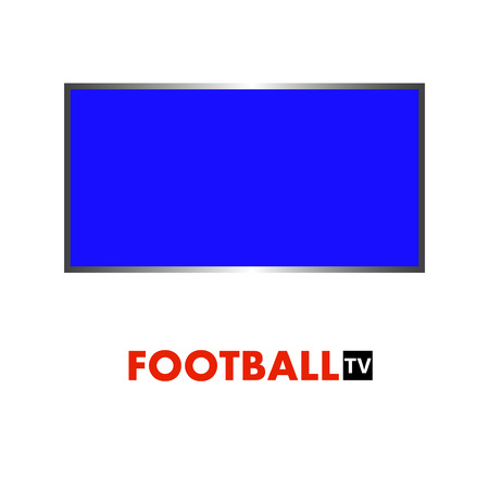 TV with text football. Vector illustration. Eps 10のイラスト素材