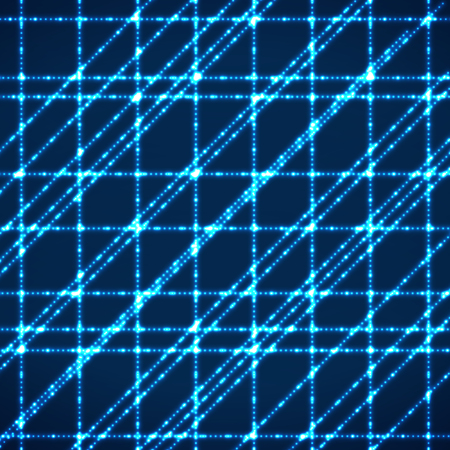 Abstract background with glowing rays intersecting. Technology designのイラスト素材