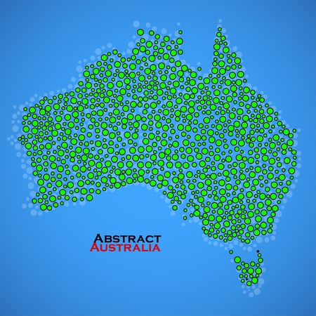 Abstract map of Australia. Vector illustration. Eps 10のイラスト素材